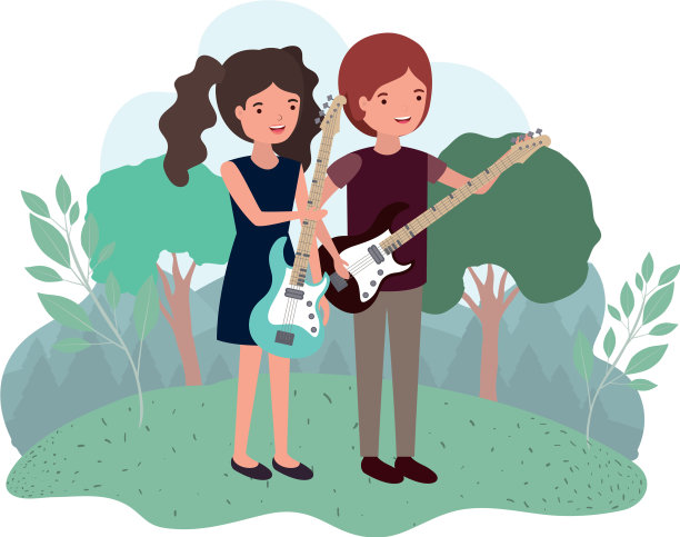 在景观中结合乐器图片下载