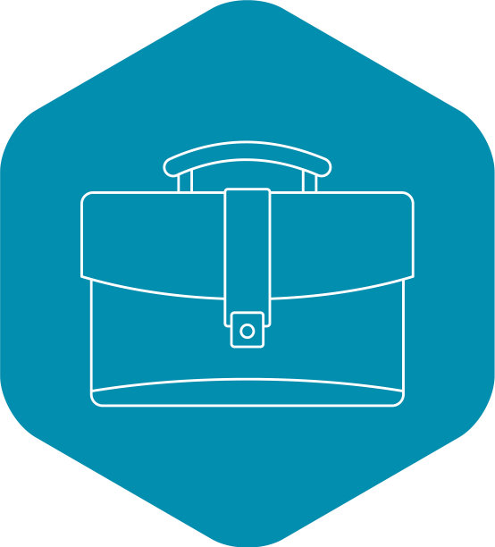 皮包图标轮廓风格图片下载