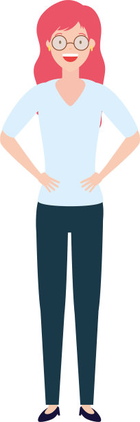 女子站在字符图片下载