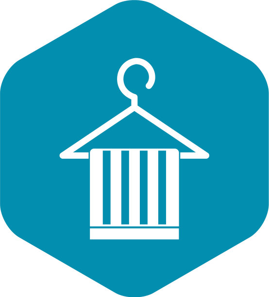 围巾挂在衣架上图标简单的风格图片下载