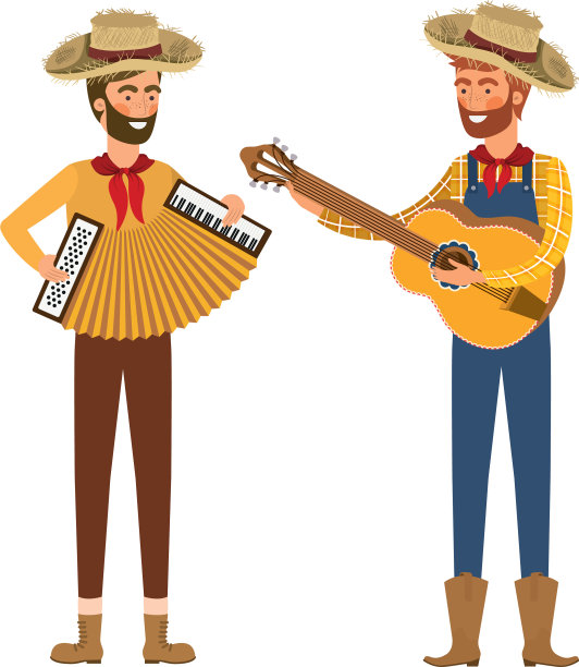 有乐器的农民图片下载