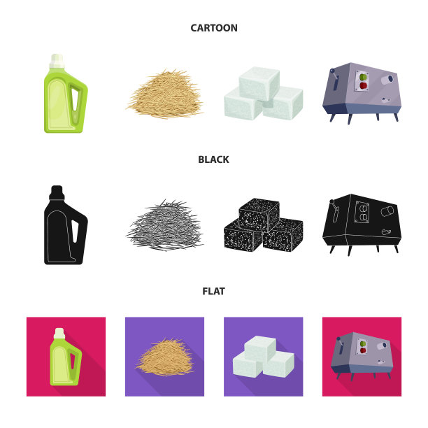 设计农场和农业标志套装图片下载