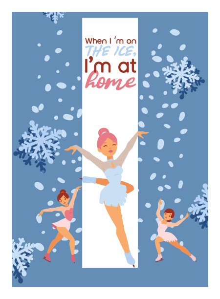 花样滑冰背景女孩的性格图片下载