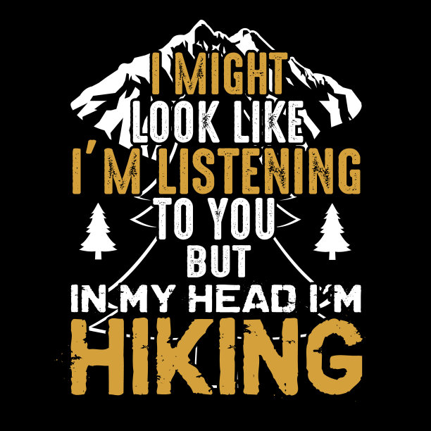 徒步旅行报价和说最好的图形产品图片下载