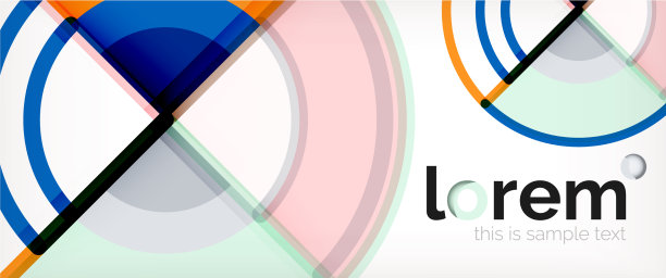 抽象彩色圆背景图片下载