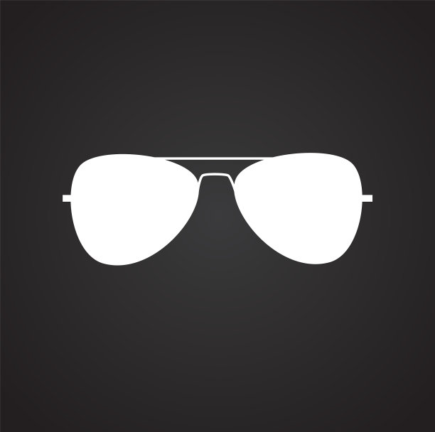 时尚的眼镜上的黑色背景图片下载