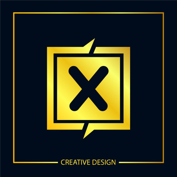 字母X logo模板设计图片下载