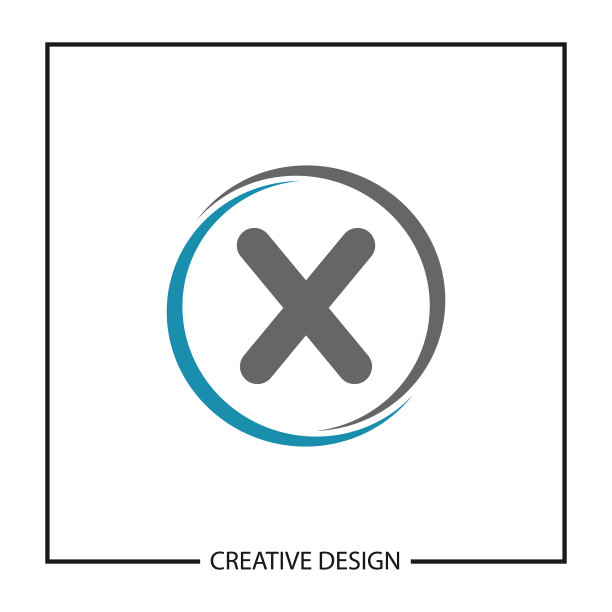 字母X logo模板设计图片下载