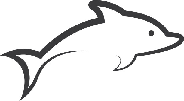 海豚图标设计图片下载