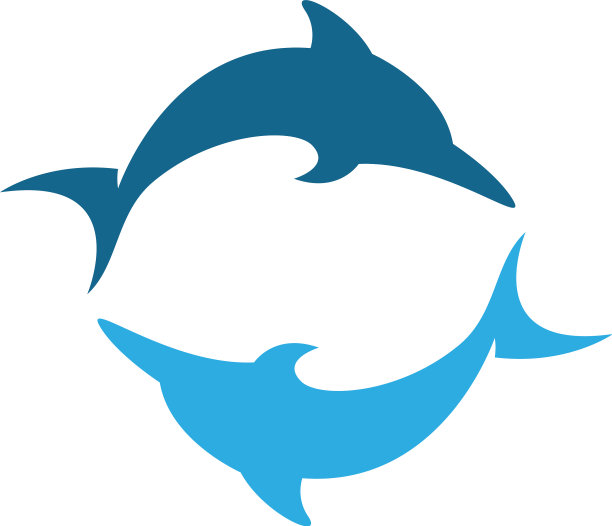 海豚图标设计图片下载