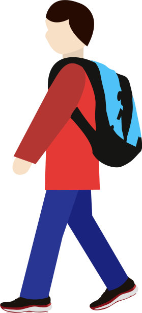 步行去学校图片下载