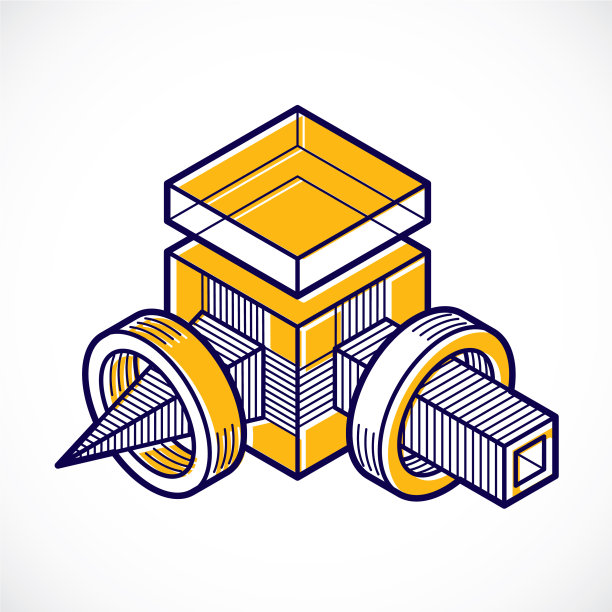 抽象三维几何形状多边形图形图片下载