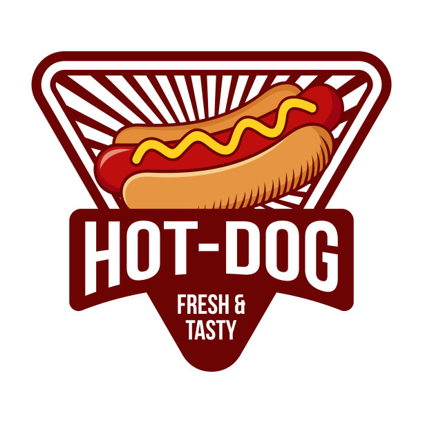 热狗标志设计标志图标图片下载