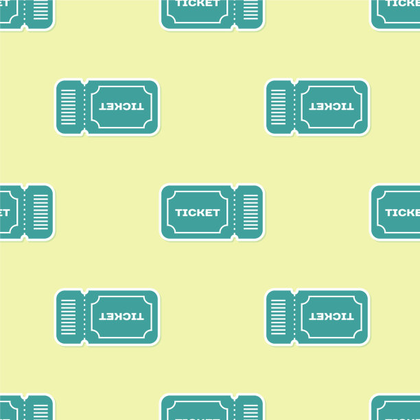绿色票图标隔离无缝模式上图片下载