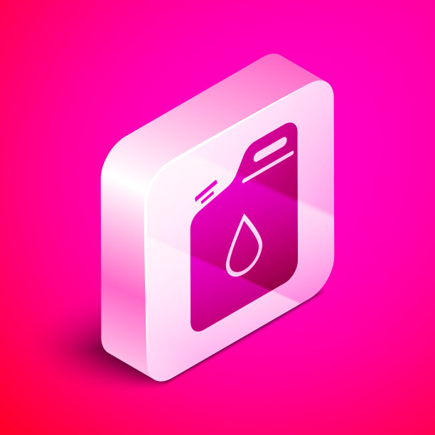 等距罐的汽油图标隔离图片下载