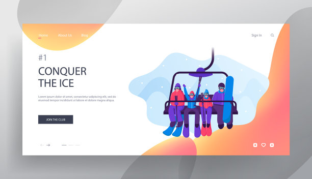 父母和孩子们乘坐高山缆车上山图片下载