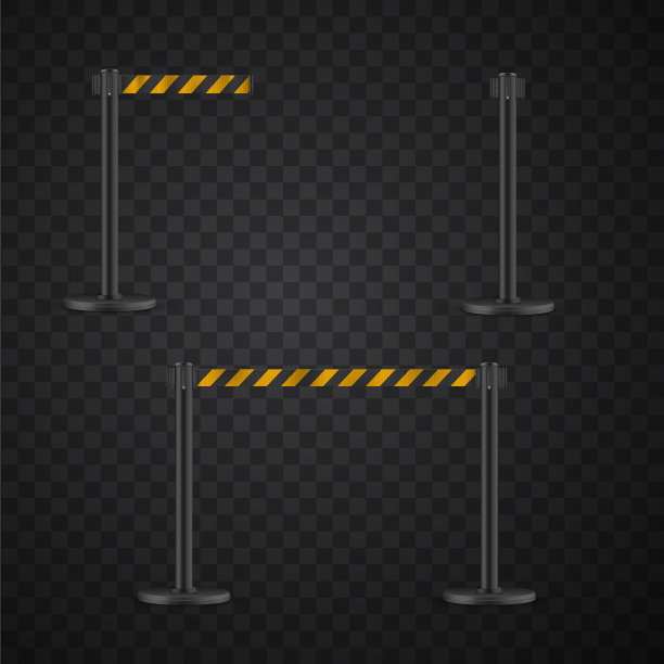 可伸缩的带支柱设置便携式丝带图片下载