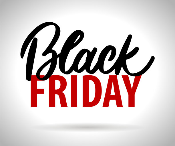 黑色星期五书法广告海报图片下载