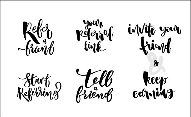 向朋友推荐字母推荐营销图片下载