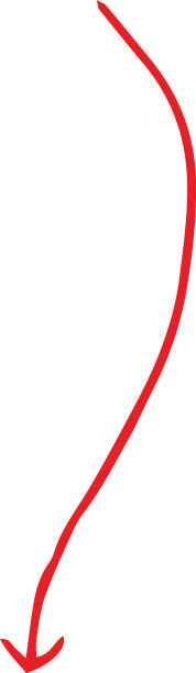 红色和简单的细箭头变化图片下载