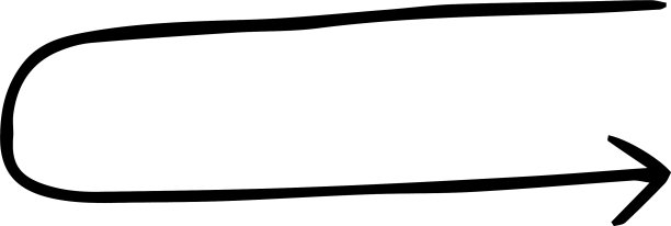 黑色简单细箭头变异图片下载