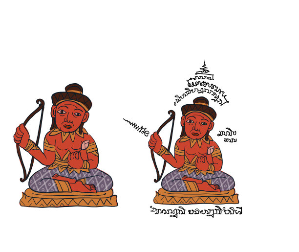 泰国传统纹身泰国传统绘画图片下载