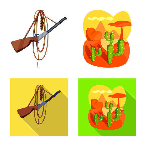 孤立对象德克萨斯和历史符号集图片下载