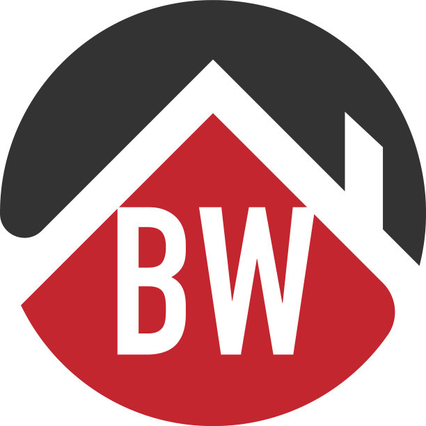 初始字母bw建筑标志设计模板图片下载