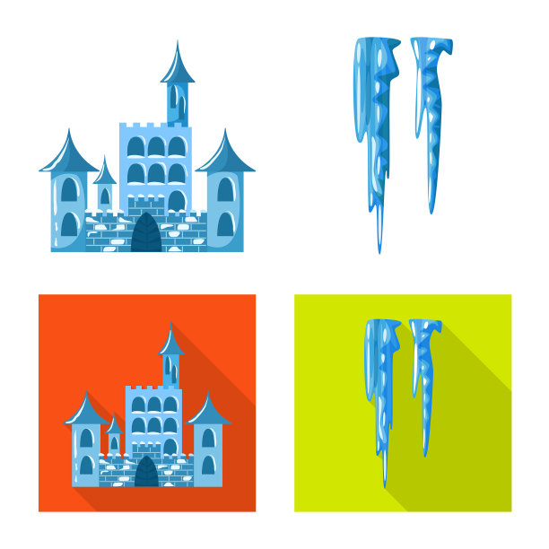 的孤立对象纹理和冻结符号集图片下载