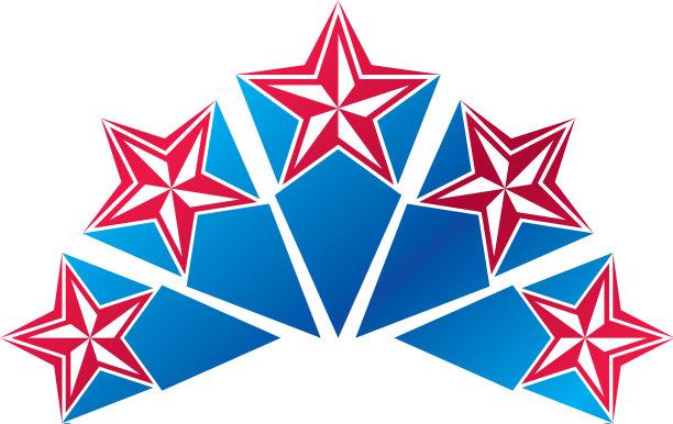 军星徽章纹章设计元素5图片下载