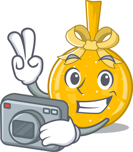 摄影师圣诞球上的一个人物图片下载