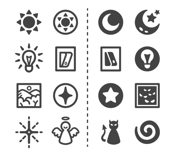 明暗图标设置图片下载