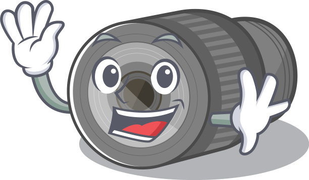 在卡通袋子里挥舞变焦镜头图片下载