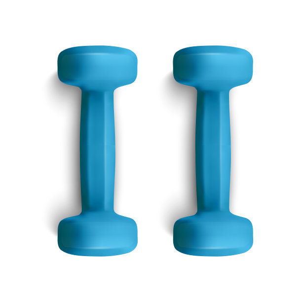 设置3d哑铃设置逼真的细节图片下载