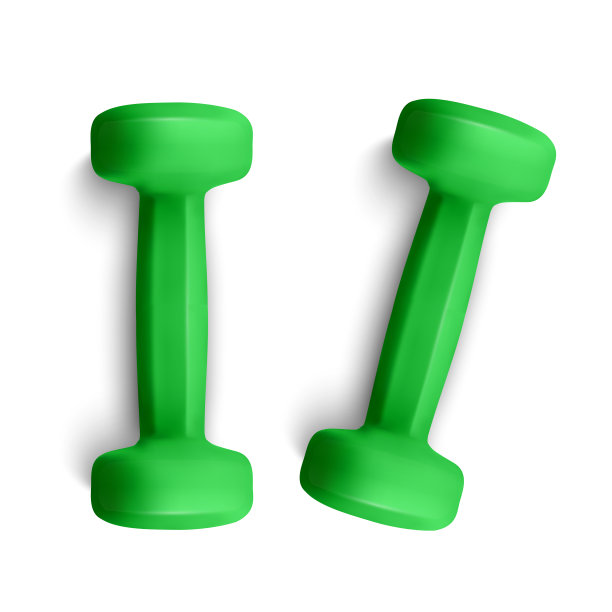 设置3d哑铃逼真的细节特写图片下载
