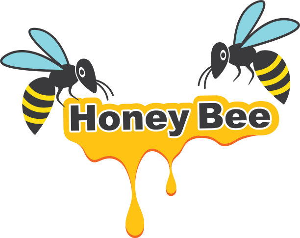 蜜蜂标识模板图标图片下载