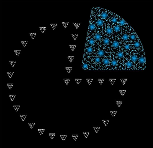 发光网格网带flash的点状饼图图片下载