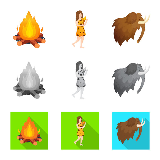 孤立的物体进化和新石器时代的标志图片下载