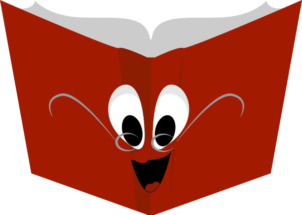 快乐的书在白色的背景图片下载