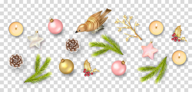 圣诞装饰品集图片下载
