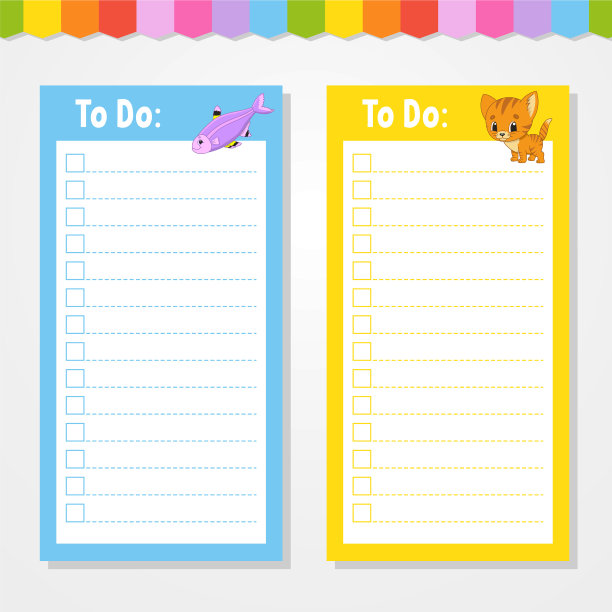 为做列表的孩子空模板隔离颜色图片下载