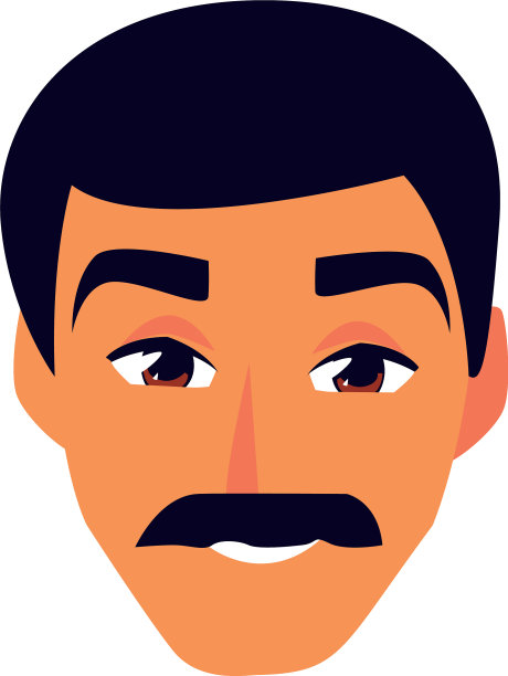 孤立的人头设计图片下载