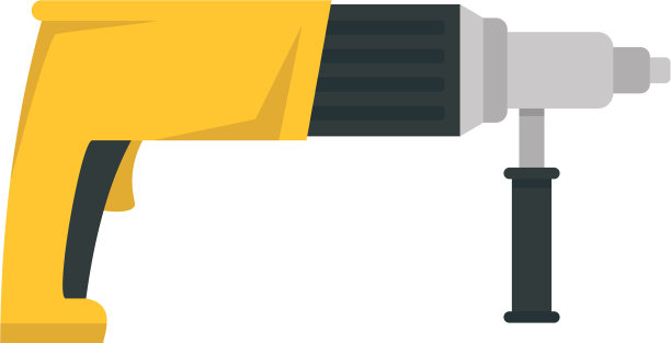 电钻图标扁平式图片下载