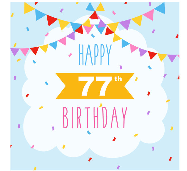 生日贺卡五彩纸屑图片下载