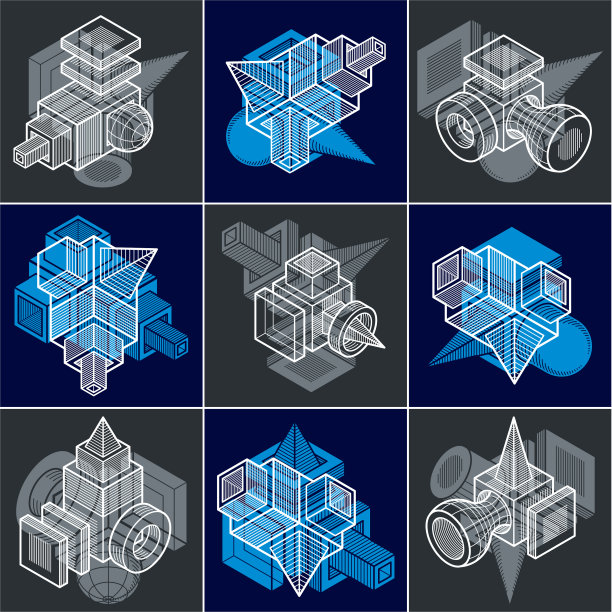 三维工程收集抽象形状图片下载