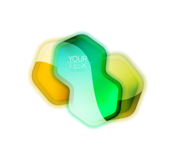 玻璃闪闪发光的几何框为你的文本或图片下载