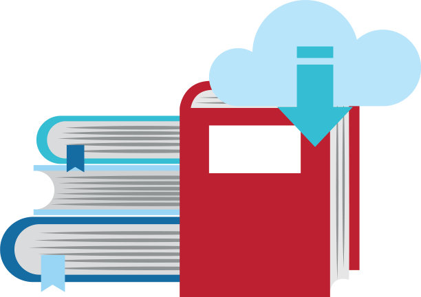 在线图书馆设计图片下载