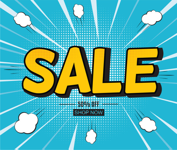 销售背景与演讲气泡在波普艺术图片下载