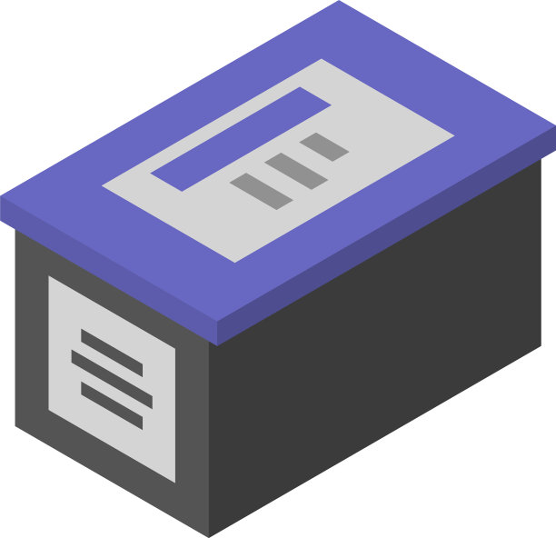 墨水打印机盒图标等距样式图片下载