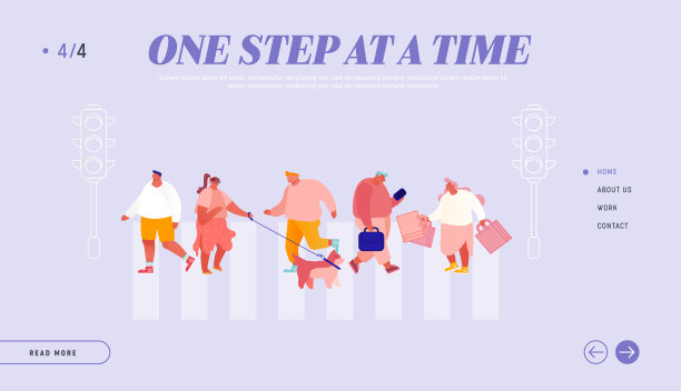 行人在城市街道上过马路图片下载